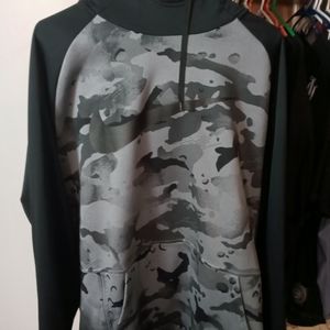 Nike Dri-Fit black camo hoodie